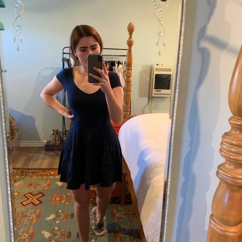 Hollister scoop neck skater dress